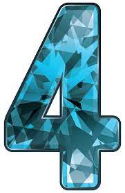 Blue Crystal Number Four Png Clipart Image Gallery Yopriceville High Quality Images And Transparent Png Free Clipart Clip Art Blue Crystals Free Clip Art