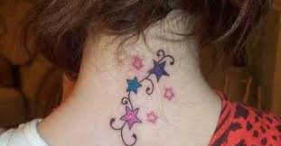 It's a simple outline of a star for someone that wants something small. Neck Tattoos Picture List Of Neck Tattoo Designs