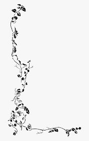Flower Border Clipart Black And White Ideas Flower Border Clipart Flower Border Transparent Flowers