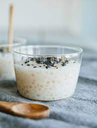 Vegan Dessert Recipe Coconut Tapioca Pudding With Smoked Sesame Seeds Recipe Coconut Tapioca Pudding Tapioca Pudding Vegan Dessert Recipes