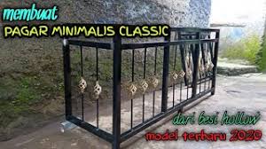 Pagar ini terlihat mengelilingi rumah dan pemasangannya di atas tembok yang tidak terlalu tinggi. Cara Membuat Pagar Minimalis Pagar Besi Membuat Pagar Dari Besi Hollow Youtube
