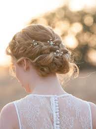 52 Wedding Updos That Will Stay Put All Day Elegant Wedding Hair Unique Wedding Hairstyles Wedding Hair Flowers