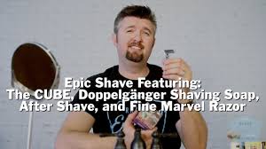 The lather it produces is used to coat the face during shaving, softening the hair in preparation for shaving. Epic Shave Featuring The Cube Doppelganger Shaving Soap And After Shave And Fine Marvel Razor Youtube