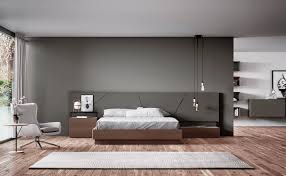 Ambiente De Habitacion Formado En Acabados Caqui Con Contrastes En Madera Mueblesdormitorio Mueblesbarcel Muebles De Dormitorio Modernos Dormitorios Muebles