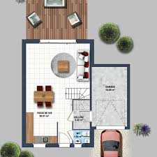 Plan Etage Tuile Garage Accole A Partir De 121 500 Depreux Construction Maison Etage Plan Maison Etage Plan Maison