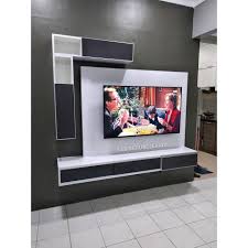 Kebanyakan kabinet tv ada para atau laci untuk menyimpan filem, permainan dan juga konsol. Installment Wall Mount Modern Floating Tv Cabinet Kabinet Tv Moden Gantung 2707810906 Shopee Malaysia