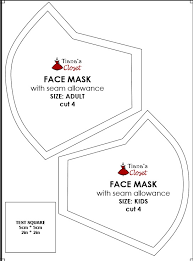 If you can't sew, you. Sewing Your Own Face Mask To Fight Against The Coronavirus Pandemic With Pattern And Photo Sewing Instruction Tiana S Closet