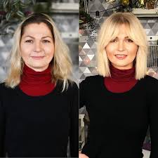 Layered haircuts with curtain bangs 26. 50 Most Trendy And Flattering Bangs For Round Faces In 2021 Hadviser