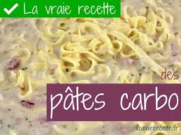 La Vraie Recette Des Pates Carbo Avec Lardons Et Creme Fraiche Recette Recette Pate Pates Carbo Recette