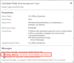 Error Error 000539 Invalid Field Field Name