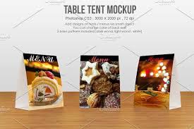 Table Tent Menu Mockup Menu Mockup Mockup Stationery Mockup