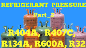 Gas Charging Pressure R404a R407c R134a R600a R32