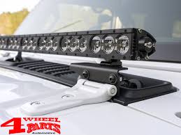 Light Bar Bracket Cowl And Hood Mount For Any 40 Led Light Bar Jeep Wrangler Jl Unlimited Year 18 20 4 Wheel Parts