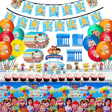 One (1) 300 dpi high resolution pdf file formatted to be printed on us. Cocomelon Birthday Decorations Party Supplies Set Include Banner Plates Forks Knives Spoons Tablecover Cake Topper Cupcake Toppers And Balloons For Kids Walmart Com Walmart Com