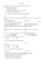 Karena tidak ada bilangan ganjil yang habis dibagi dua, maka b tidak memiliki anggota sehingga merupakan himpunan kosong. Doc 7 Latihan Soal Matematika Himpunan Smp Dzikrullah Fahmi Academia Edu