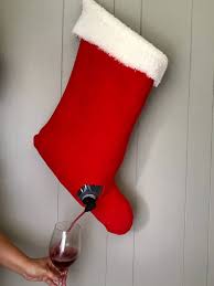 Here is how i do it. Diy Christmas Stocking Wine Dispenser Beginner Sewing Projects