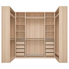 Nos armoires, penderies et dressing personnalisés pax existent dans tous les styles et formats pour vous aider à organiser au mieux vos vêtements dans votre espace. Pax Armoire D Angle Effet Chene Blanchi 113 276 113x236 Cm Ikea