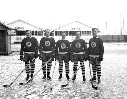 Members of the edmonton eskimos hockey team. Edmonton Puckstruck