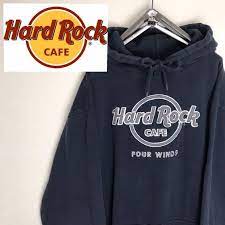 メルカリ ハードロックカフェ 90s 刺繍ロゴ プルオーバーパーカー メンズm 12 600 中古や未使用のフリマ パーカー メンズ パーカー ハードロック