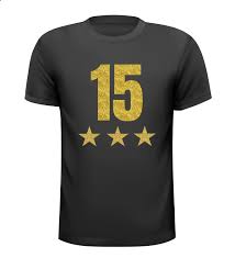 15 Jaar Jubileum Glitter Goud T Shirt Jubileum
