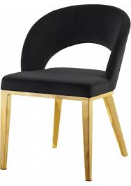 These dining chairs are available in a wide range of wood finishes, and they're finished by hand and sealed. Grey Velvet Modern Rounded Back Accent Dining Chair Gold Legs