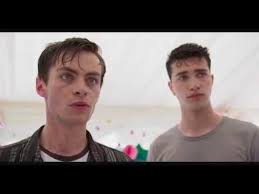 Pin and Marcus are all wet from getting into a fight about Zoe and falling  into the ocean.