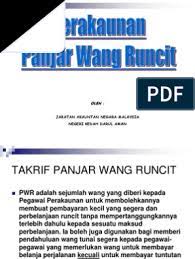 Sementara itu, instansi bank juga memiliki format surat kuasa sendiri. Pengendalian Panjar Wang Runcit