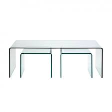 Ingo industrial loft grey wood iron round round coffee table. Contemporary Glass Coffee Table Clear Club Kare Design