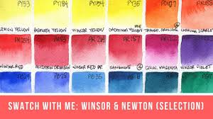 swatch with me winsor newton and cotman watercolors live stream