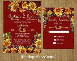 Sunflowers And Roses Wedding Invitation Sunflower Wedding Sunflowers And Roses Rose Wedding Theme