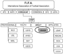 organizational structure of united states affiliated soccer