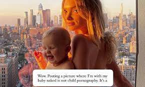 Elsa Hosk hits back at critics who claim her naked snap with daughter is  child pornography | Daily Mail Online