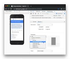 Open google chrome, and go to customize and control google chrome > settings > show advanced settings. Simulate Mobile Devices With Device Mode Chrome Developers