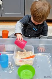 I'm so excited that we finally did our i thought i'd build on that and try making him a kitchen sensory bin with all his favorite things to play with. How To Introduce Sensory Play Days With Grey