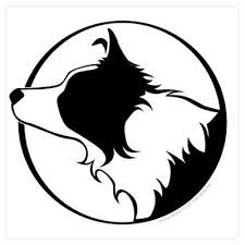 Black And White Collie Dog Clipart Border Collie Head B W By Admin Cp14155997 Cafepress Border Collie Art Border Collie Dog Collie Dog
