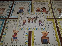9 Laminated Class Rules Teacher Classroom Signs 8 5 Inches