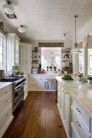 Give your kitchen a customized and unique look with tin ceiling tiles. Kitchen Trend Tin Ceiling Tiles So Chic Life