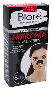 Biore Charcoal Deep Cleansing Pore Strips Pore Strips Biore Deep Cleansing Pore Nose Strips Charcoal 6 Count 6 Pack You Can Get More Details At Pore Strips Skin Cleanser Products Nose Strips