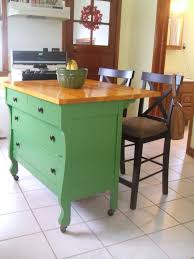 Aren't these blocks sexier than boring old plastic cutting boards? Repurposed Dresser To Chevron Kitchen Buffet With Butcher Block Top