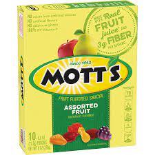 There are 80 calories in 1 pouch (0.8 oz) of mott's medleys fruit flavored snacks, average all. Fruit Flavored Snacks