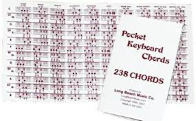 Details About Long Beach Music Pocket Piano Chord Reference Fingering Chart For Keyboard