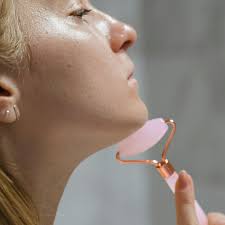Beautimate Jade Roller for Face & Gua Sha Scraping Massage Tool Rose Quartz Anti Aging Tool