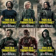 All-new character posters for Marvel's #Thunderbolts*. Starring Sebastian  Stan, Florence Pugh, Hannah John-Kamen, Wyatt Russell, David Harbour, and  Olga Kurylenko.