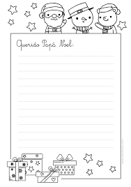 Imprimir Cartas Para Papa Noel Cartas Para Colorear Gratis Pdf