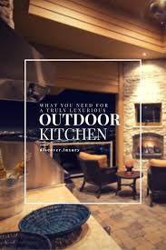luxurious outdoor kitchen