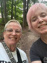 The weather was kind to us for run #23. The Hares Pink Willy and G.O.A.T  Fuker set a very challenging hilly trail, tested a few walkers, but the  pack deemed it a