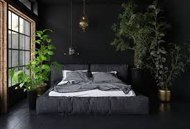 60 Black Interior Design Ideas Black Room Designs Soothing Bedroom Black Master Bedroom Modern Bedroom