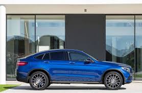 2017 Mercedes Benz Glc Class Side View Blue Color Alloy Wheels Mercedes Benz Glc Bmw X4 Mercedes Benz Glc Coupe