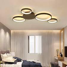 You can either center one fixture over an area. Regiina Led Ceiling Lights Led Ceiling Lights Bedroom Ceiling Light Living Room Lighting