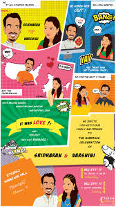 We at the wedding cards online, design most beautiful indian wedding invitations. Comic Strip Indian Wedding Invite Cartoon Caricature Fun And Quirky E Invite Funny Wedding Invitations Fun Wedding Invitations Creative Wedding Invitations